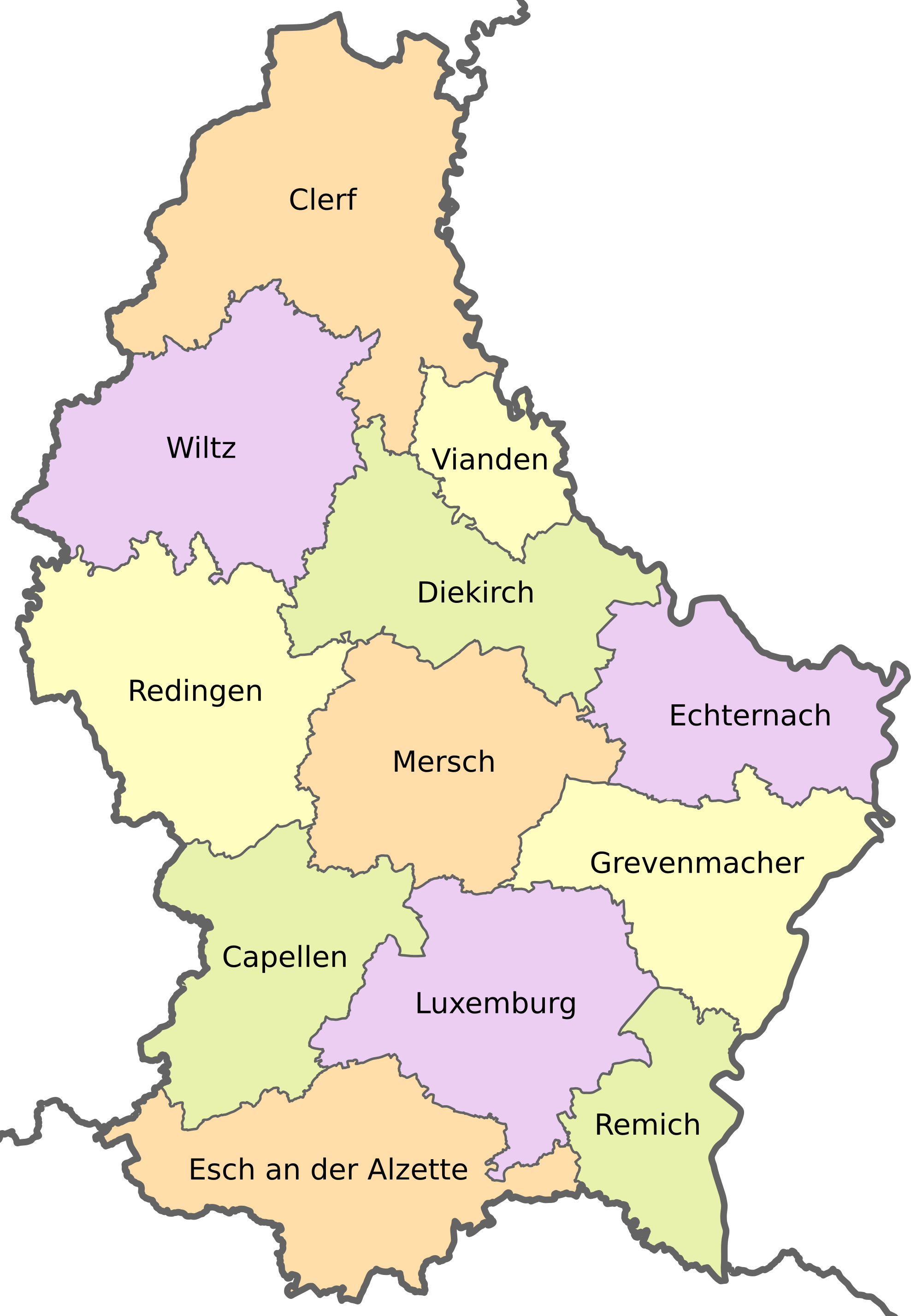 Kantone in Luxemburg